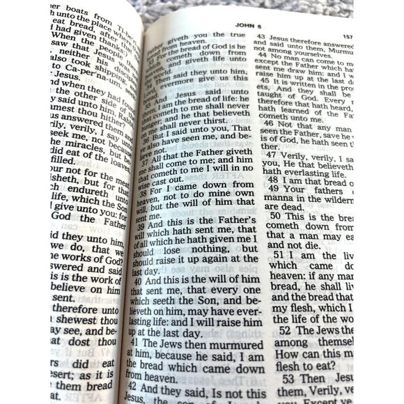 New Testament with Psalms Kings James Version Large Print New 8"x5"x1" - Picture 6 of 6